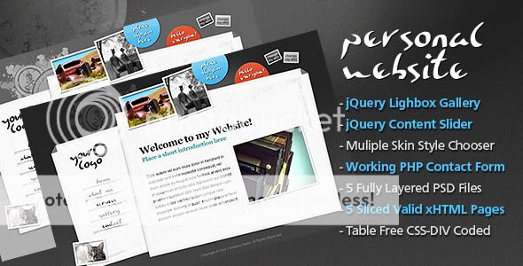 jQuery Personal Website