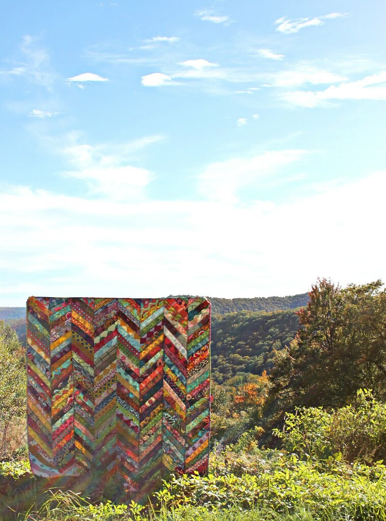 An Autumn Herringbone Quilt // Maureen Cracknell Handmade