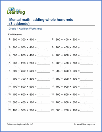 Without math worksheets grade 3