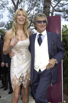 Rod Stewart mulher Penny Stewart 1,85