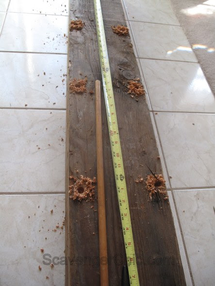 Easy Faux Railroad Tie Mantel - Scavenger Chic