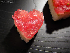 Sushi a forma di cuore per San Valentino