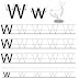 letter tracing worksheets letters u z - preschool letter w activities and worksheets
