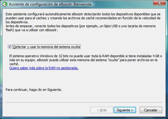 Pantalla de Instalación