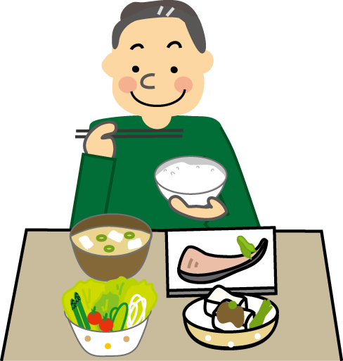 健康管理のイラスト 食事療法 運動療法 保健 医療 無料イラスト フリー素材