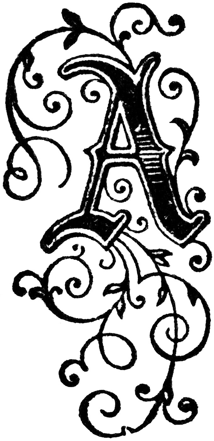 Decorative Alphabet Letters Clip Art