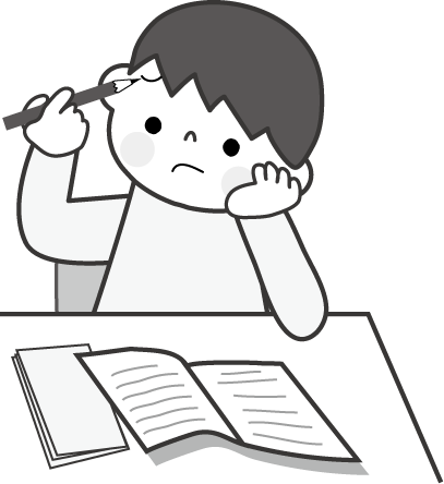 勉強のイラスト 男の子 無料イラスト フリー素材