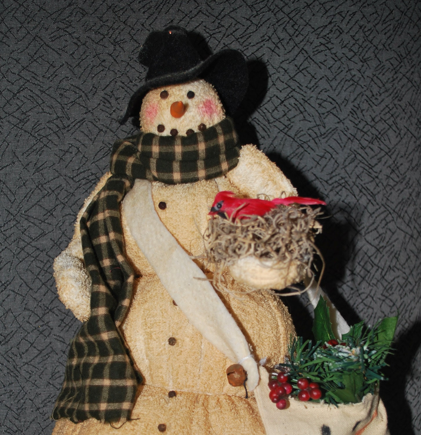Handmade Holiday Snowman Display