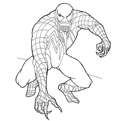 There are so many details on this page, and you could color them in so many ways. amazing venom coloring page free printable coloring pages for kids