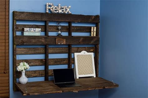 diy pallet wall desk pallet shelf pallet furniture plans