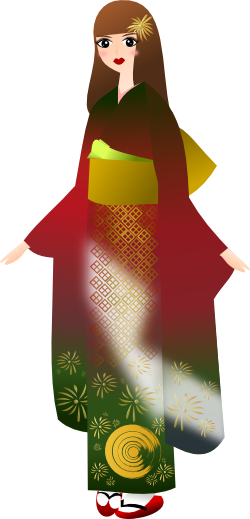 成人式のイラスト 無料イラスト作成ソフトinkscape インクスケープ の作品集