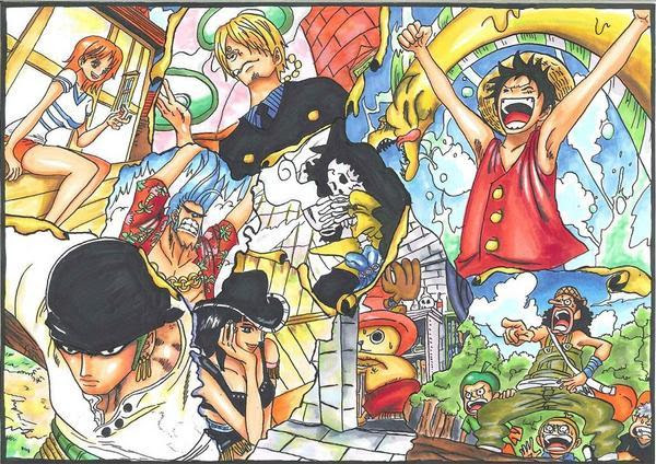 色鉛筆でワンピース Onepiece Eceipeno