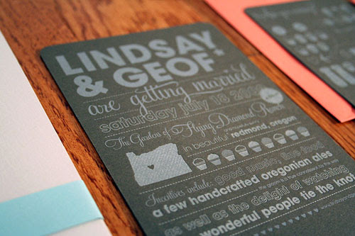 cool wedding invitation