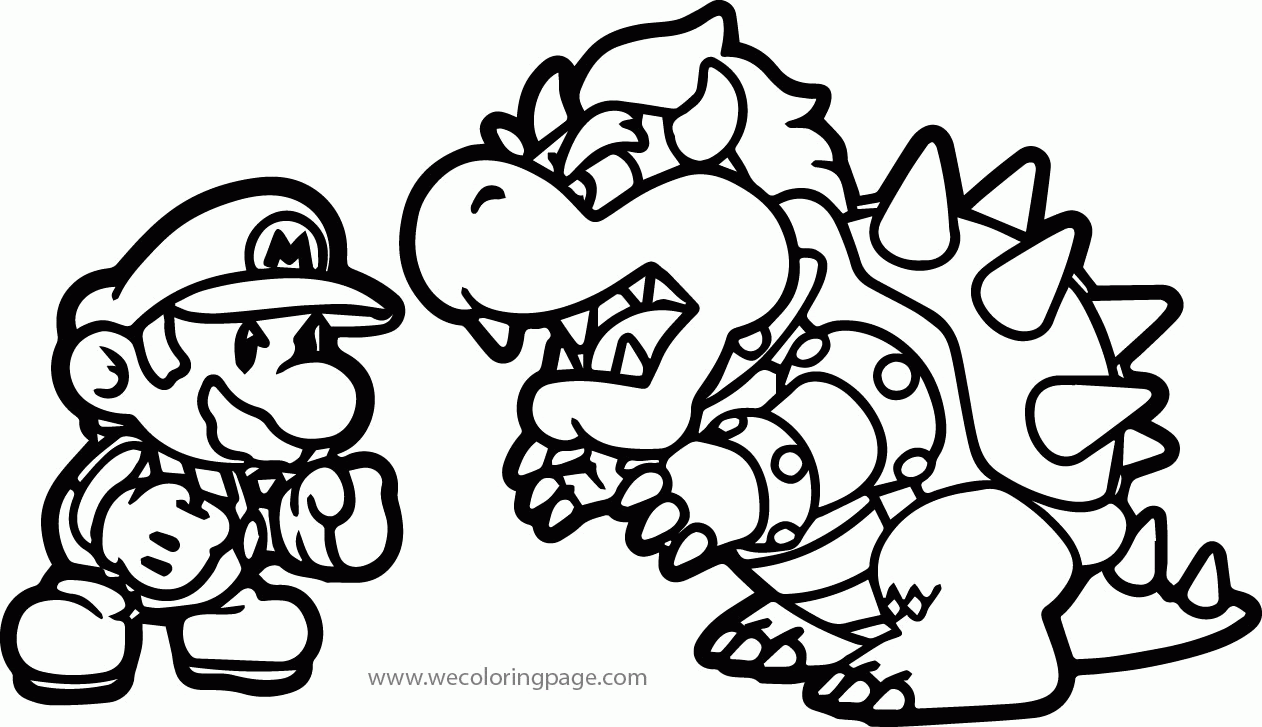 Coloring Pages Mario Brothers Characters - Coloring Home
