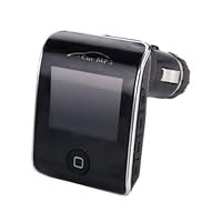 GSI Super Quality In-Car Wireless Hands-Free FM Modulator-Transmitter for MP3/MP4/iPod/CD/DVD Players - SD/Memory Card/Flash Slot/USB Port - LCD Display - Cigarette Lighter Plug - Includes Remote Control