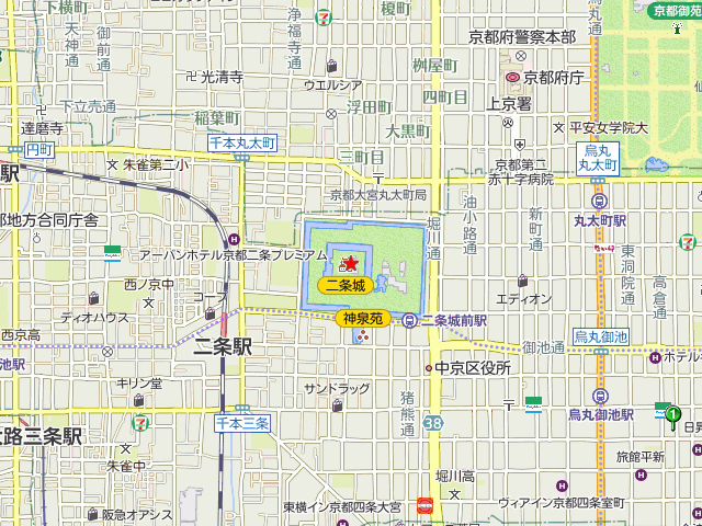 二条城桜まつり19の周辺観光 ｸﾞﾙﾒｽﾎﾟｯﾄmap じゃらん観光ｶﾞｲﾄﾞ