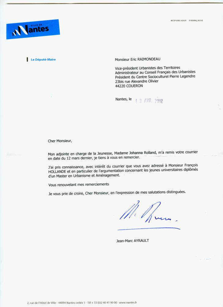 Lettre type demande de mutation fonction publique 