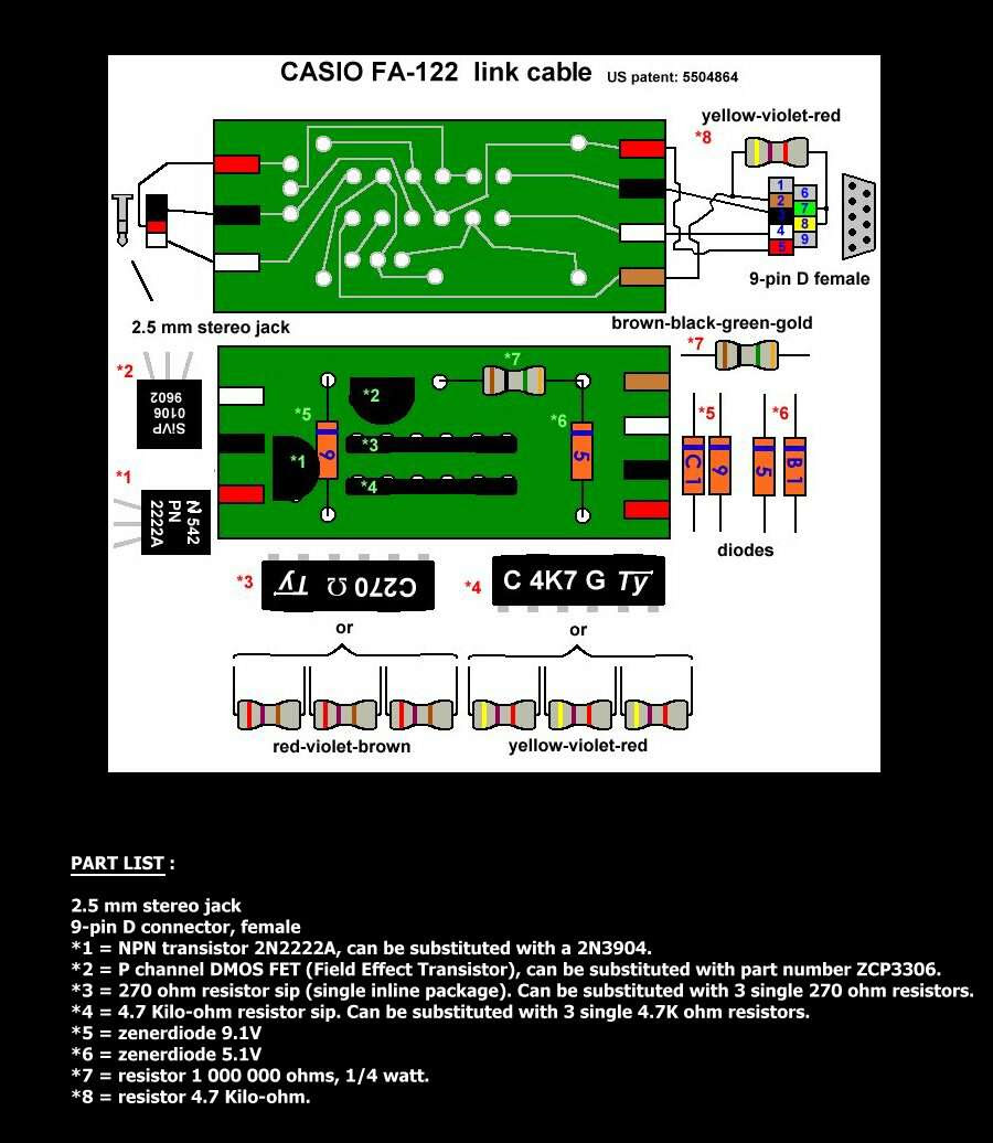 Casiopeia Forum - View topic - Build your homemade casio calculator cable