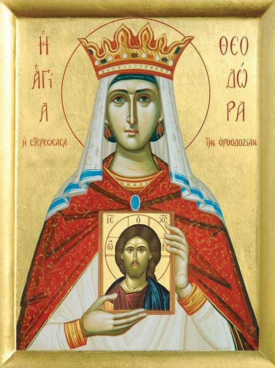 IMG ST. THEODORA, Empress Wife of Emperor Theophilus the Iconoclast