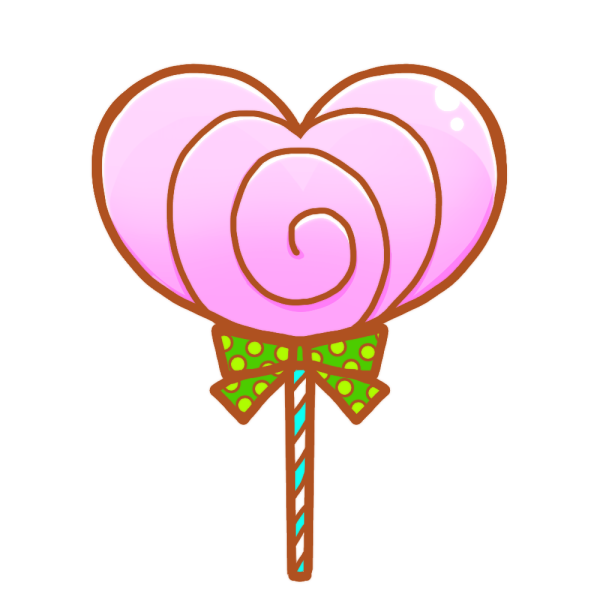 ハートのチョコレートキャンディのイラスト かわいいフリー素材が無料のイラストレイン
