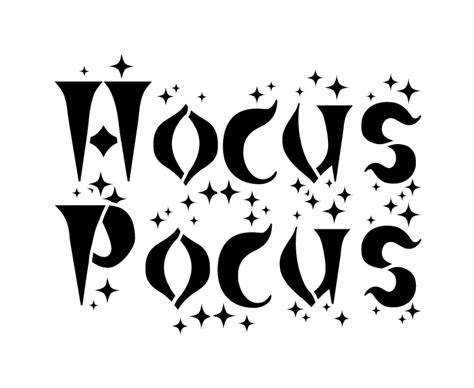  hocus pocus word stencil 11 x 9 stcl12733 by studior12