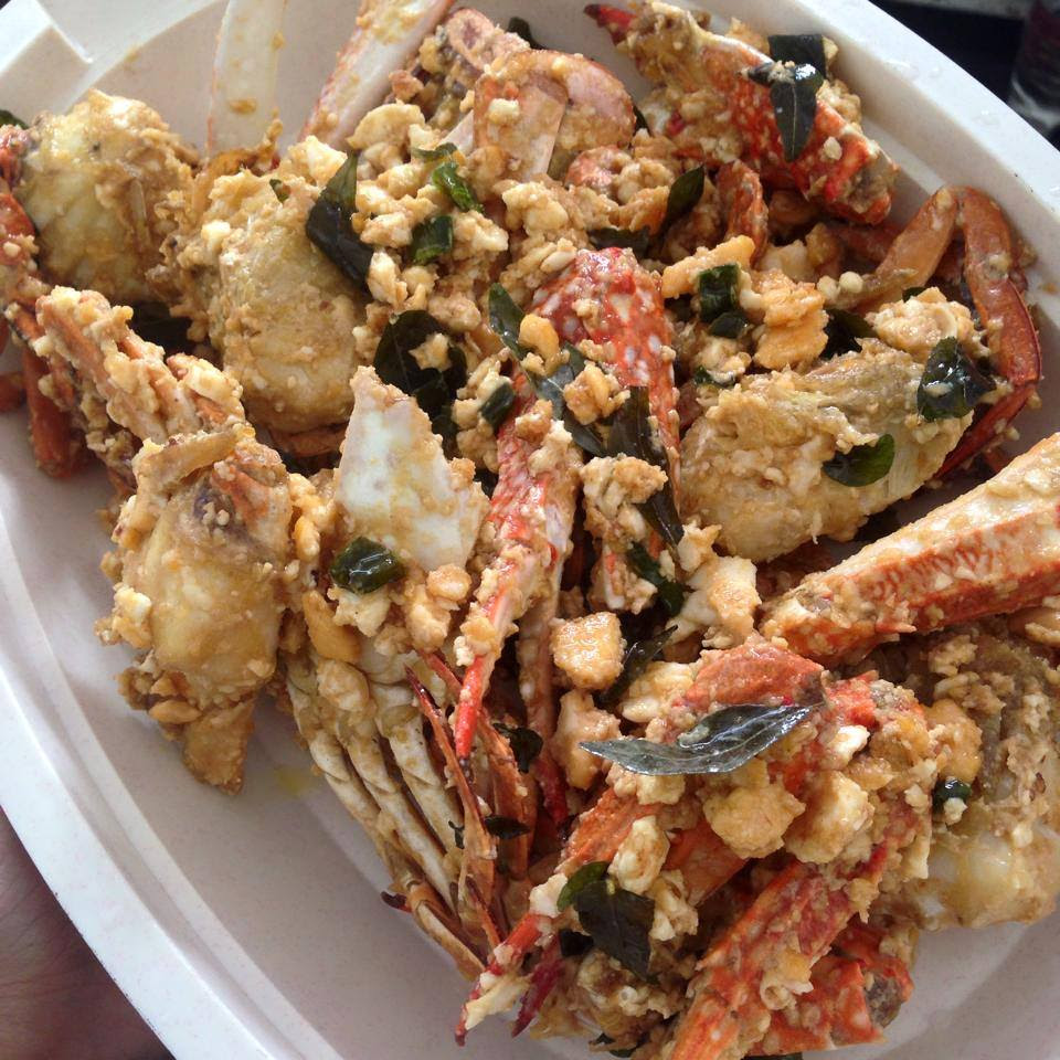 Ketam Goreng Telur Masin Ala-Ala Masakan Cina Muslim 