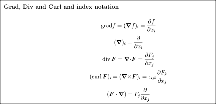 Index notation with Navier-Stokes equations - Physics 