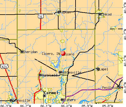 Map Of Cicero Indiana Cicero, Indiana (IN 46034) profile: population, maps, real estate 