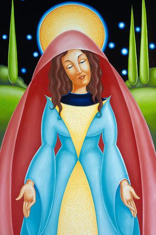 magnificat mary icon by Scott Ward