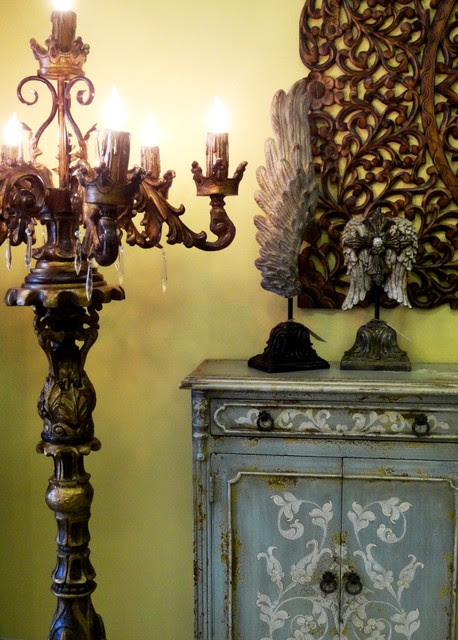 La Reyna Floor Candelabra - traditional - floor lamps - houston 