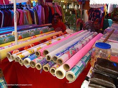 rolls of plastic table covers