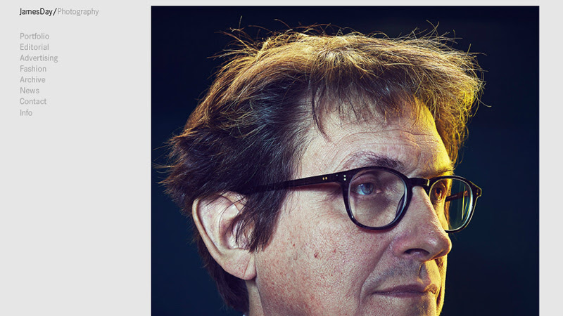 james day photographer website portfolio minimalist