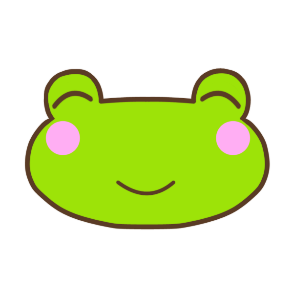 笑顔のカエルのイラスト かわいいフリー素材が無料のイラストレイン
