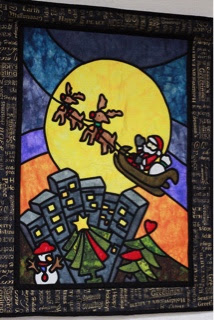 クリスマスのステンドグラスキルト Atelier Klasse