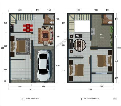 desain interior rumah type 30