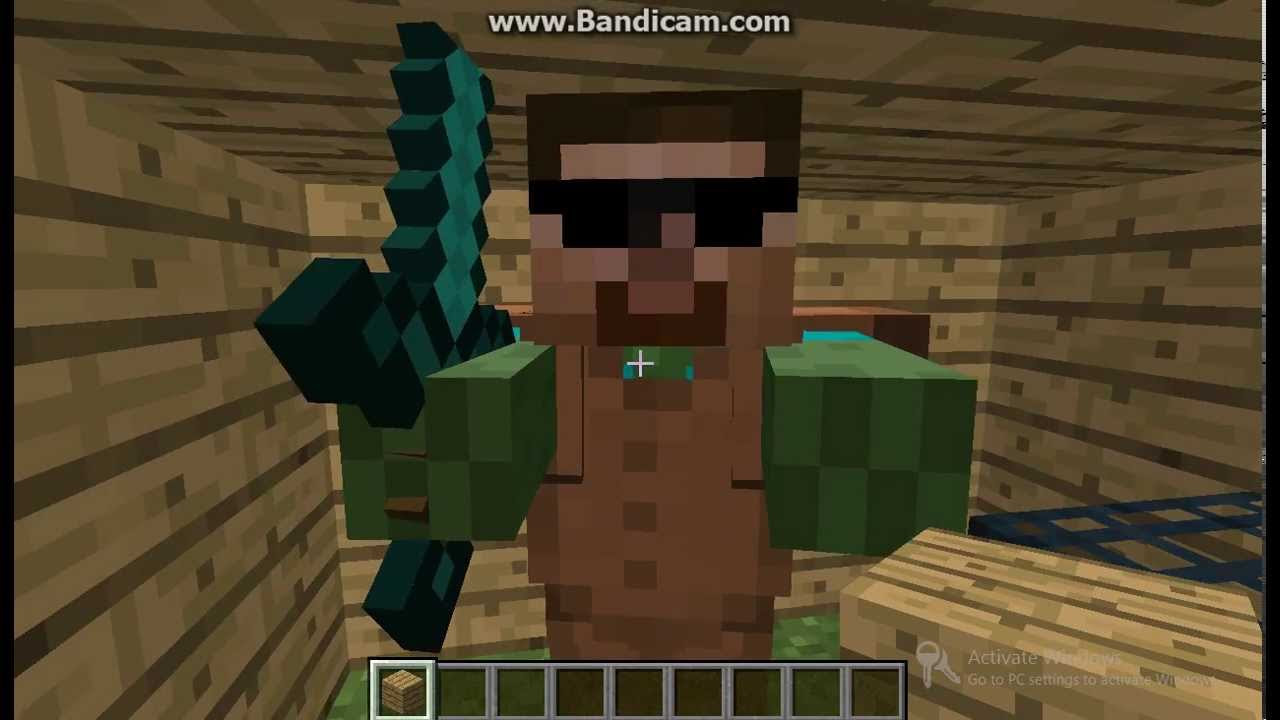 Minecraft- How to make a costume head and costume Zombie 