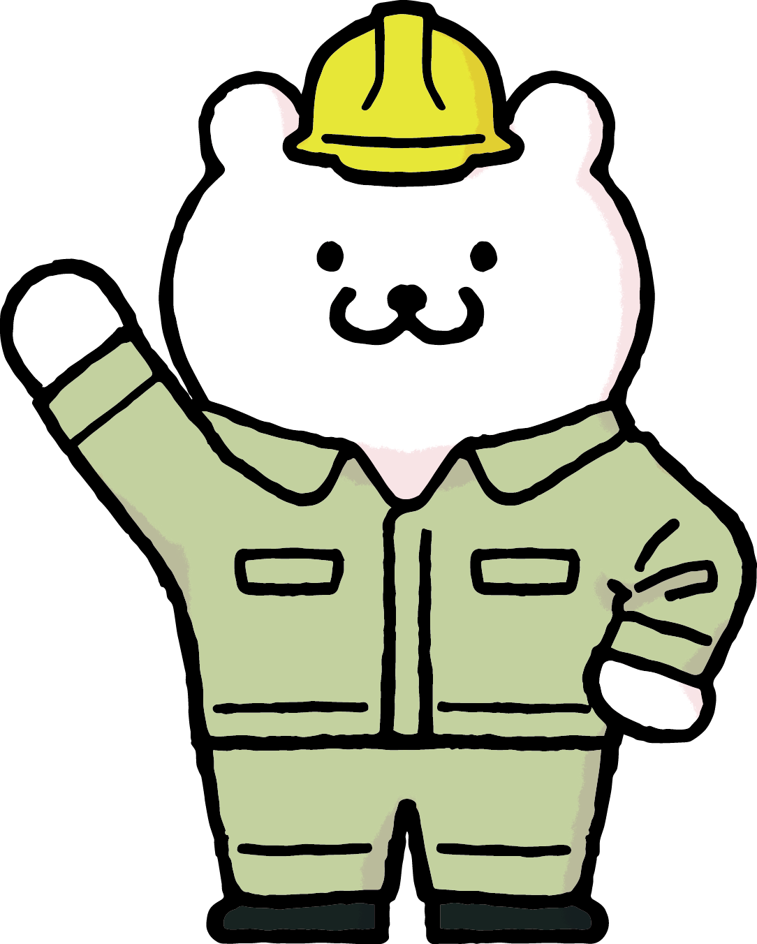 工事作業員 土木建築 のイラスト かわいい無料イラスト素材