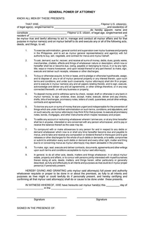 50 Free Power of Attorney Forms & Templates (Durable