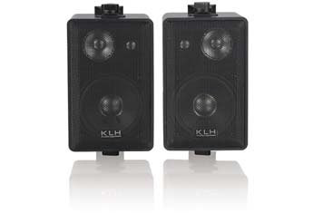 KLH SPRO4 100 Watt Professional Indoor/Outdoor Speakers (Black, PRO 4)