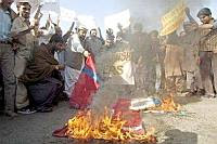 Burning flags