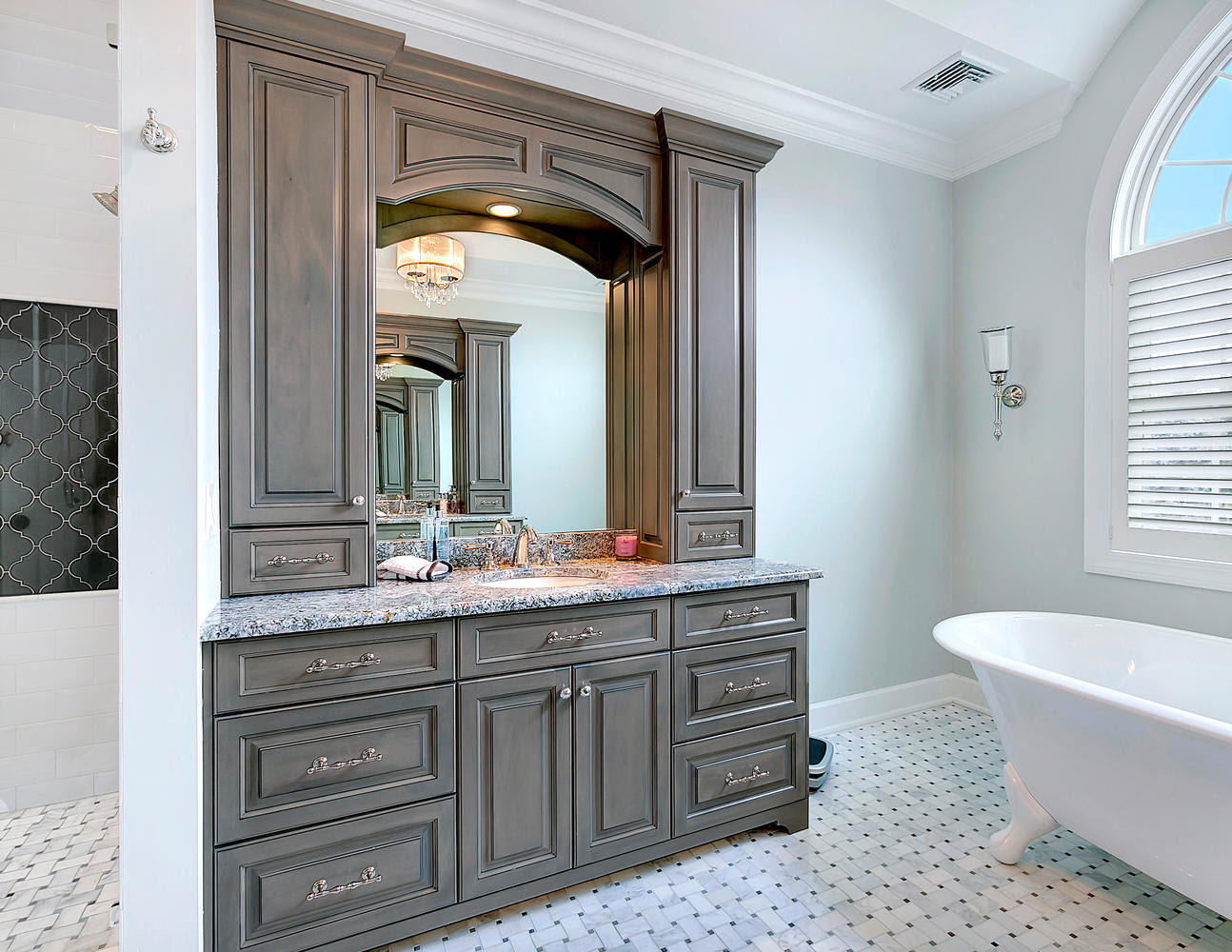 Custom Vanity Bathroom Cabinetry Design Line Kitchens In Sea Girt Custom Vanity Bathroom Cabinetry Design Line Kitchens In Sea Girt