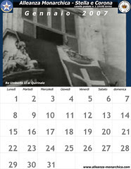 Calendario gennaio 2007