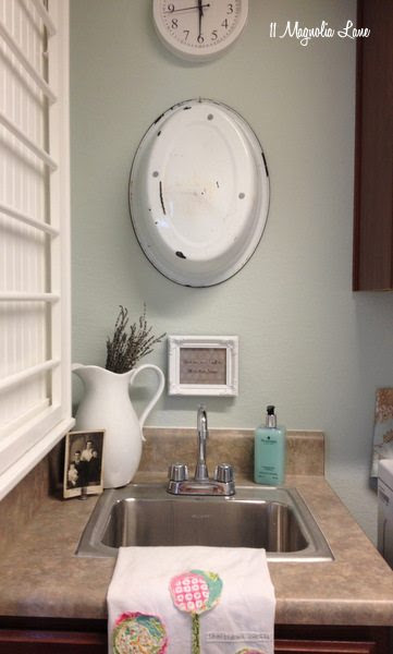 Our New Home--Small Laundry Room with Vintage Touches