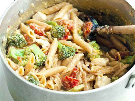 tangy pot chicken veggie pasta dinner healthy