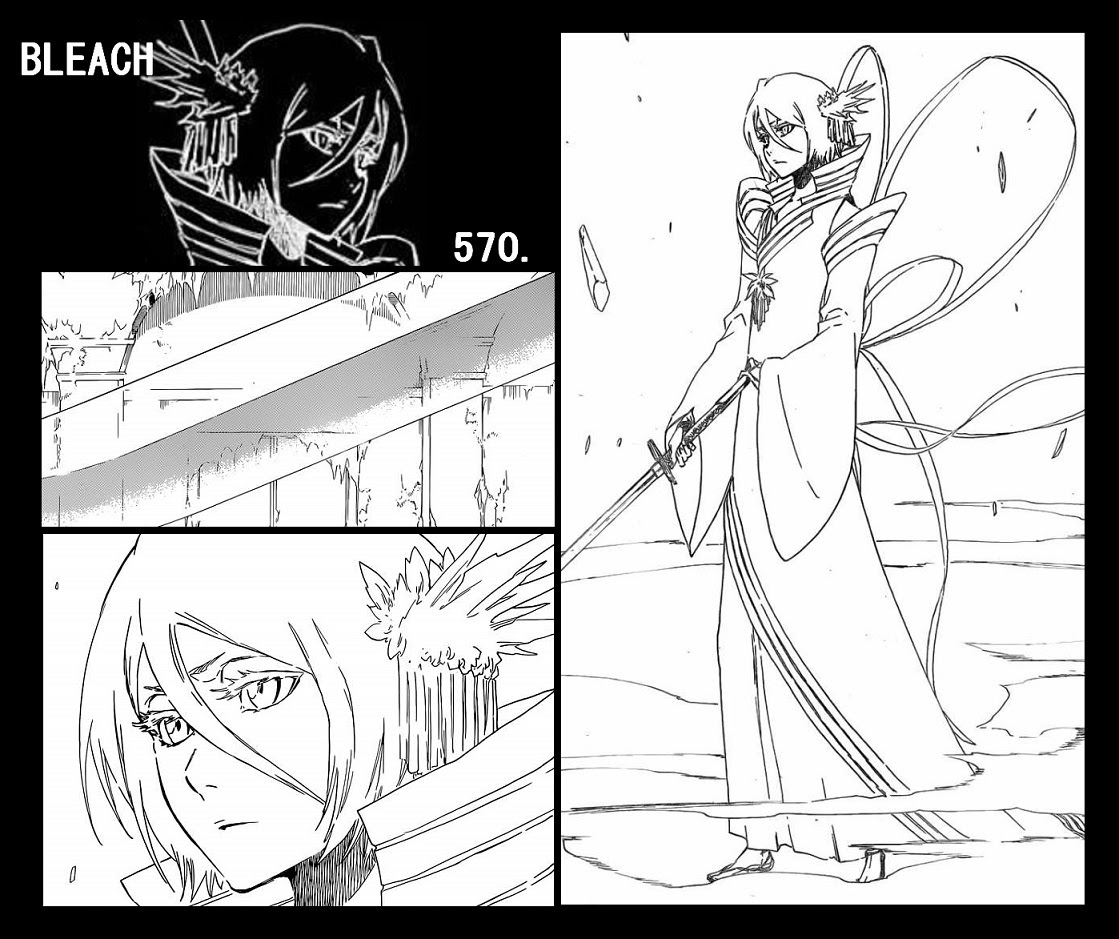 Bleach570話 端正な白哉 ルキアの卍解 勇音の献身 でも一番はやちるの笑顔 ラララ言えるかな