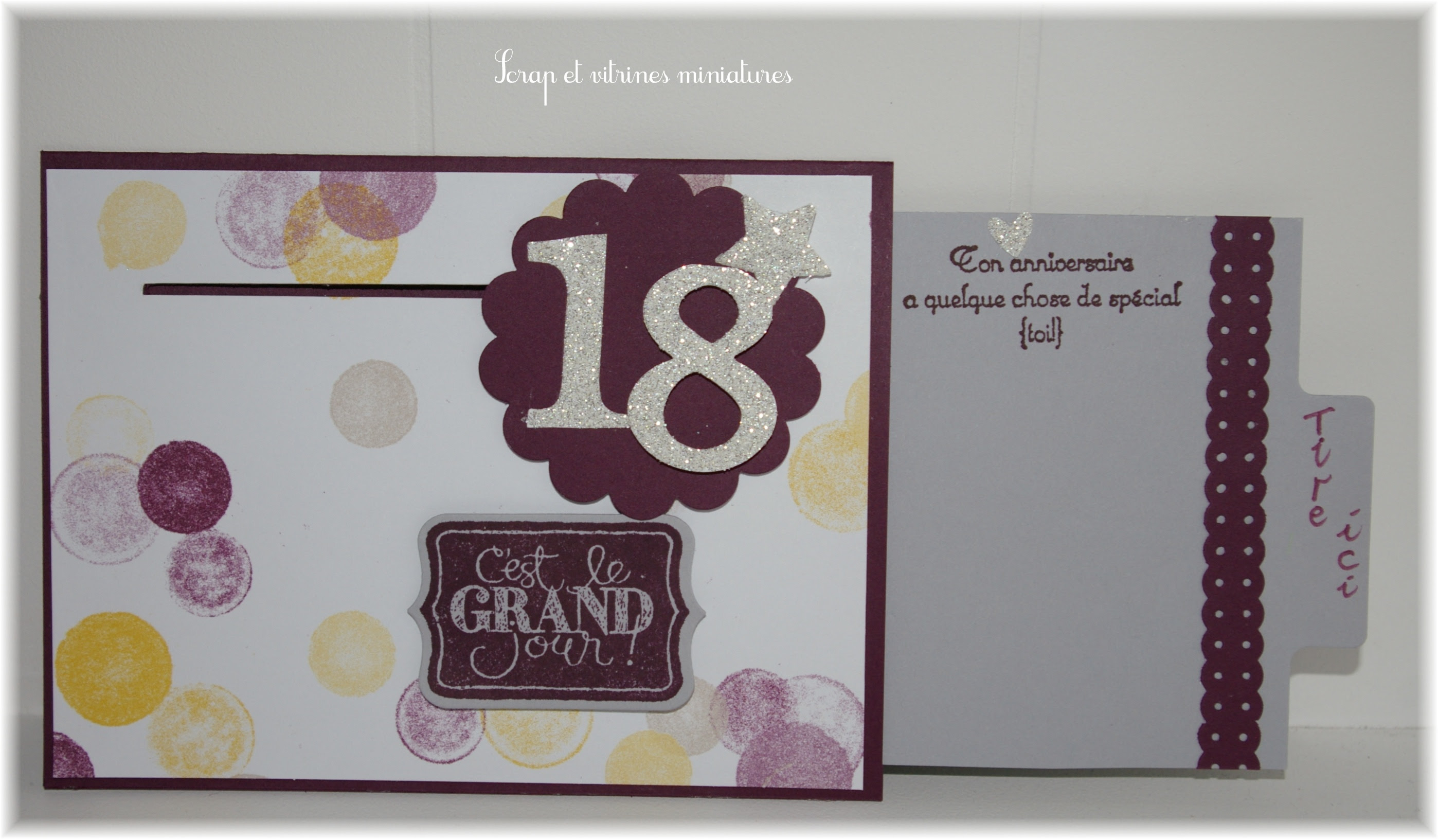 Scrapbooking Carte Anniversaire 18 Ans