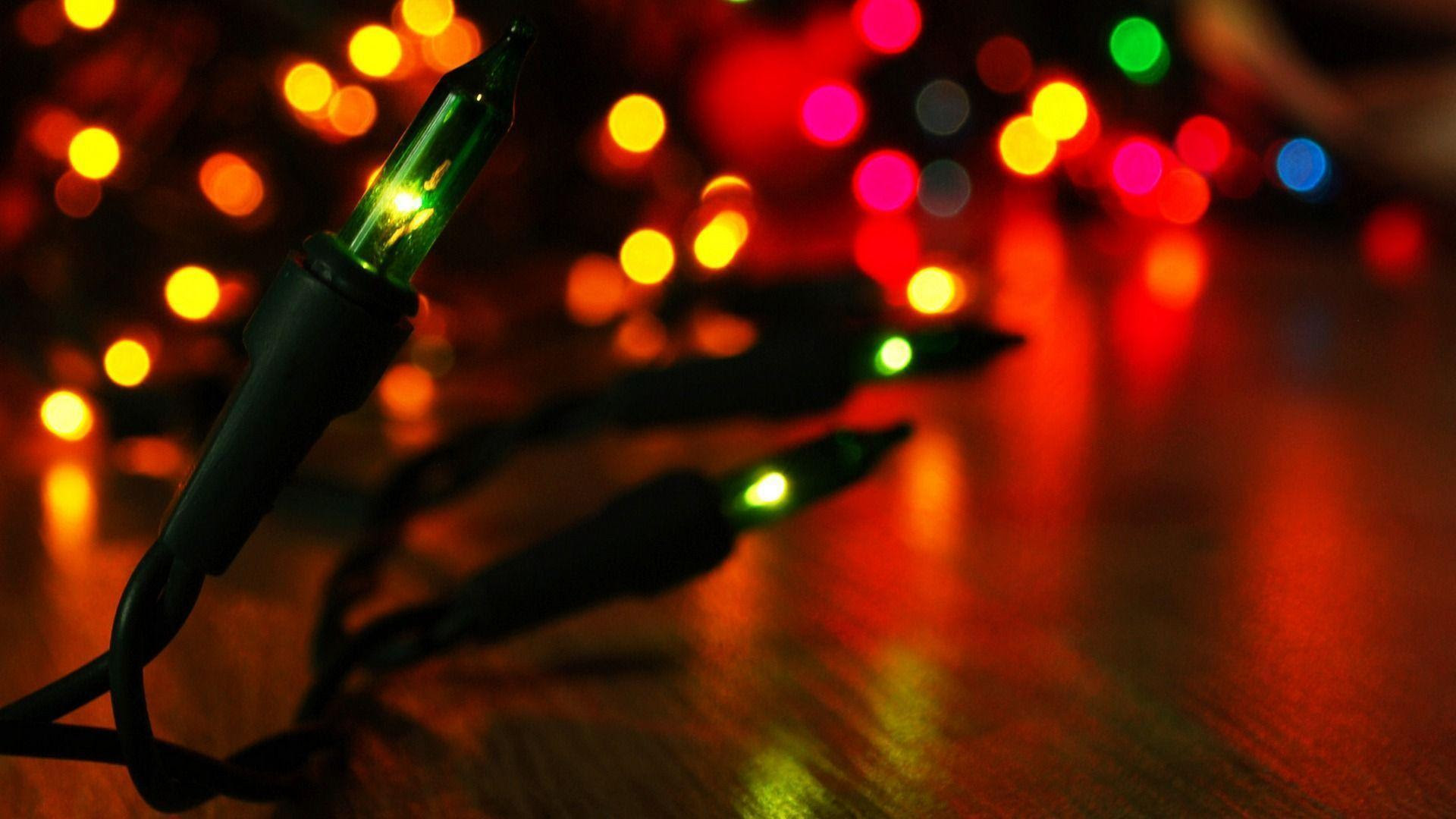 Christmas Lights Desktop Wallpapers Wallpaper Cave