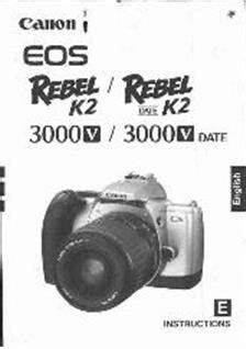 eBook Free Canon Eos 3000v User Manual