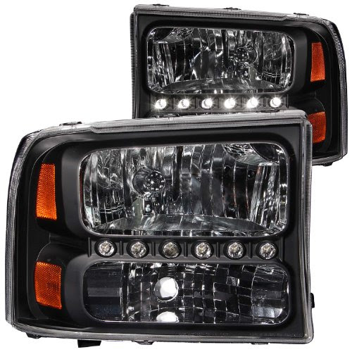 Anzo USA 111106 Ford Black Amber Headlight Assembly - (Sold in Pairs) On Sale