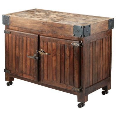 Barreveld Kitchen Island with Butcher Block Top & Reviews ...